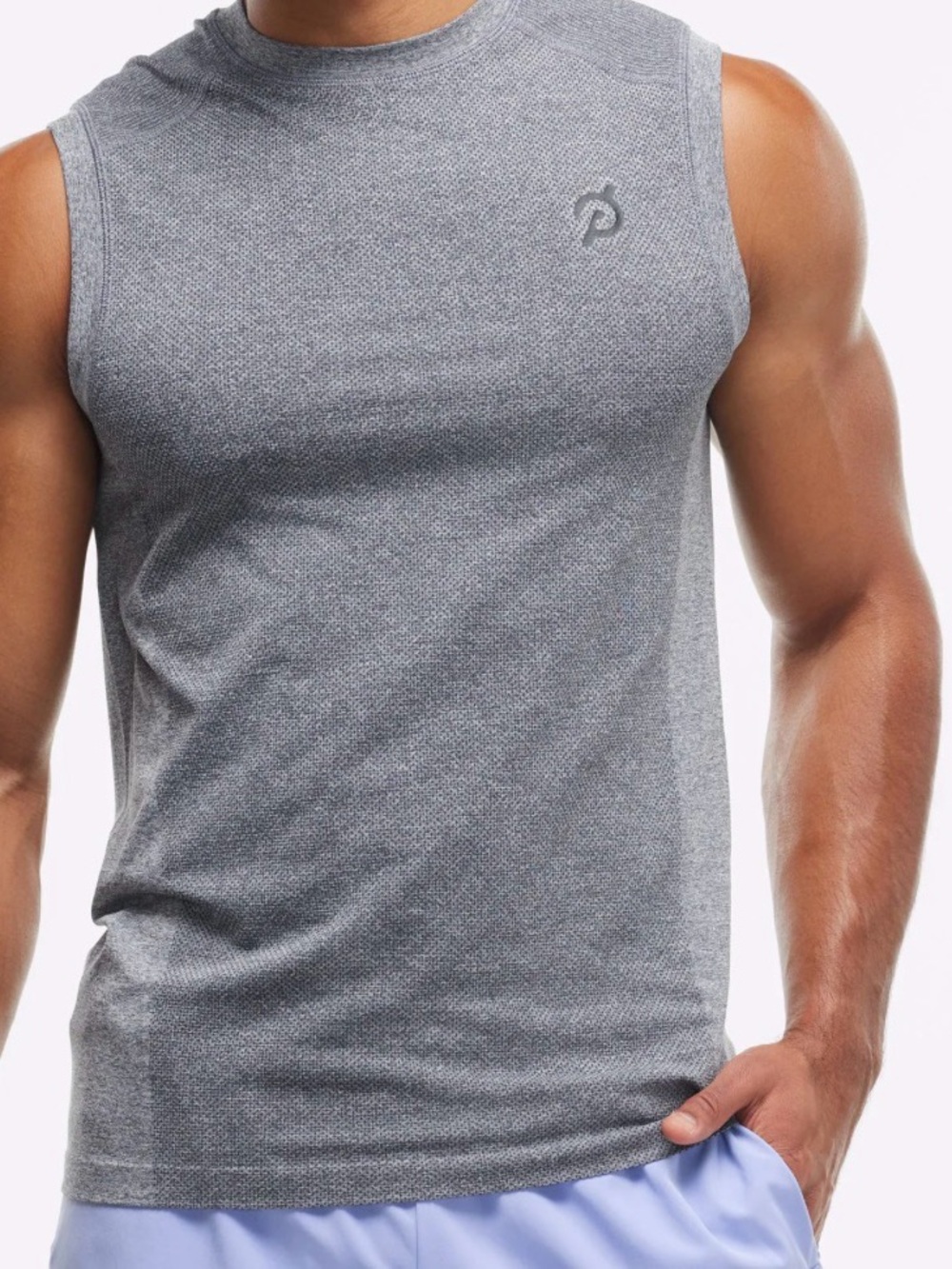 Peloton Seamless Sleeveless Performance Tank Top - Gray